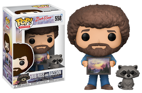 Funko POP! Television The Joy of Painting Bob Ross with Raccoon