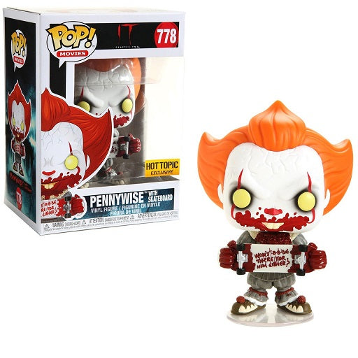 Funko Pop! Movies: IT - Pennywise with Skateboard Hot Topic Exclusive (Buy. Sell. Trade.)