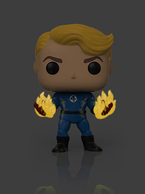 Funko POP! Marvel: Fantastic Four- Human Torch Suited Specialty Series Exclusive
