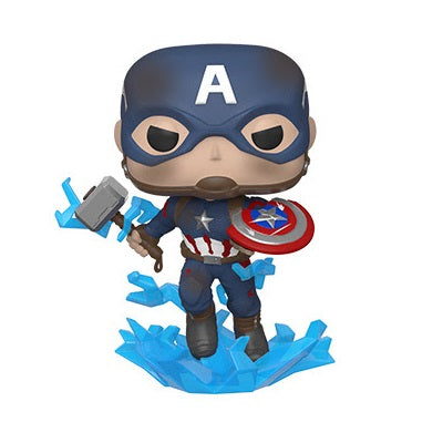 Funko POP! Marvel: Avengers Endgame Captain America Broken Shield Mjolnir
