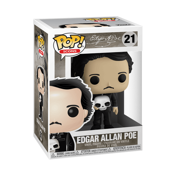 Funko Pop! Icons: Edgar Allan Poe w/ Skull