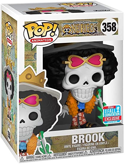 Funko Pop! Animation: One Piece Brook 358 (NYCC 2018) (Shared Sticker) (Buy. Sell. Trade.)