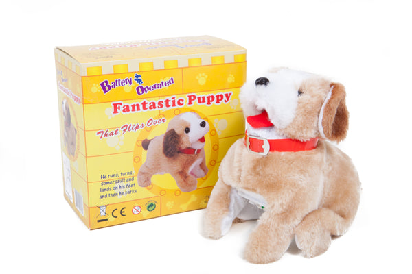 Somersaulting Fantastic Puppy Battery Operated Toy Dog
