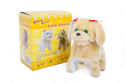 Little Charmy Battery Operated Toy Dog Brown