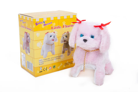 Little Charmy Battery Operated Toy Dog Pink