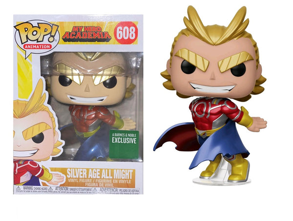 Funko Pop! Animation: My Hero Academia - Silver Age All Might 608 (Metallic) Barnes & Noble Exclusive (Buy. Sell. Trade.)